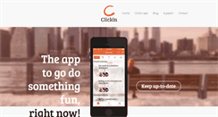 Desktop Screenshot of clickin.co