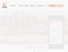 Tablet Screenshot of clickin.co